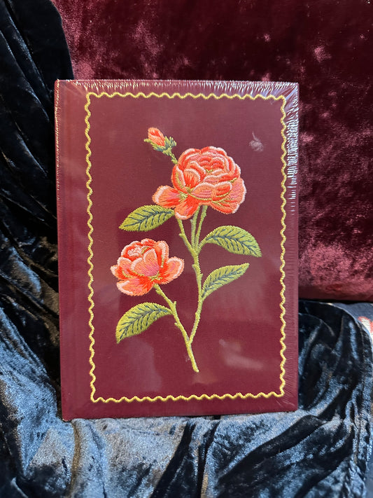 Rose Embroidered Journal