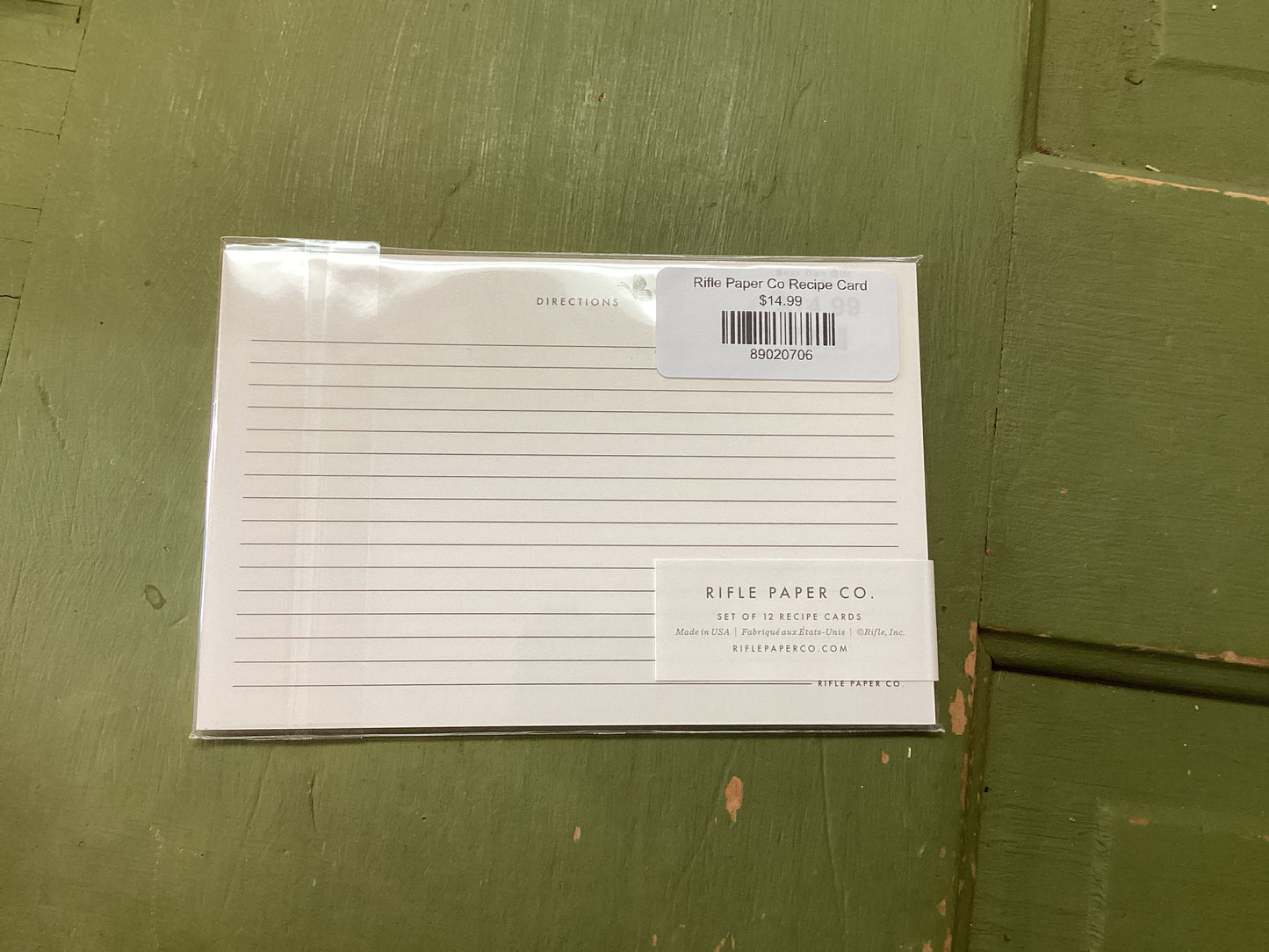 Rifle Paper Co Recipe Card