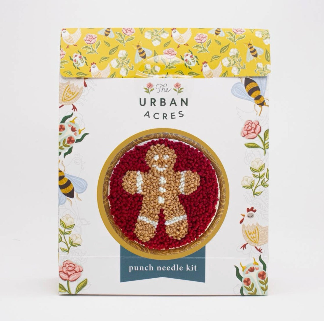 Punch Needle Red Gingerbread Kit