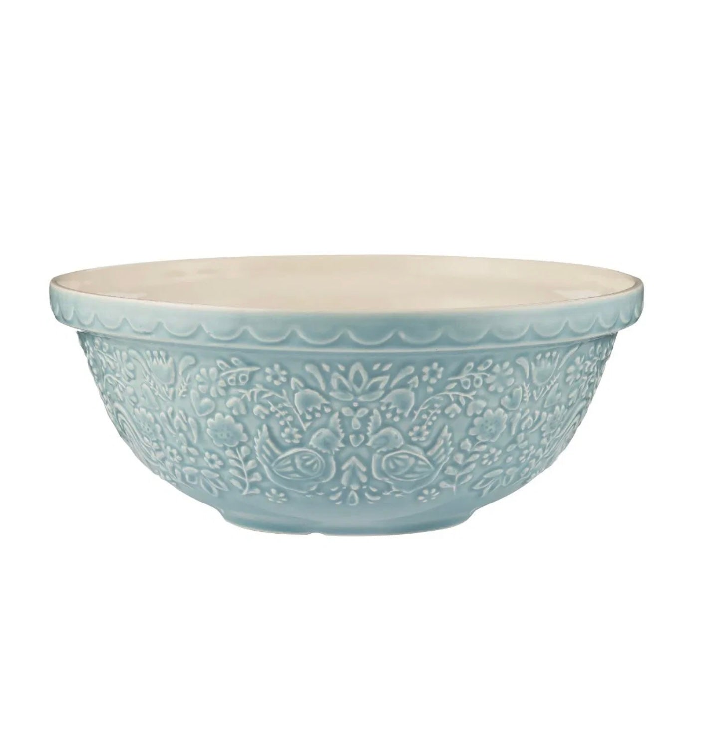 Mason Cash Home to Roost S18 Cornflower Blue (2.85 Qt) Mixing Bowl