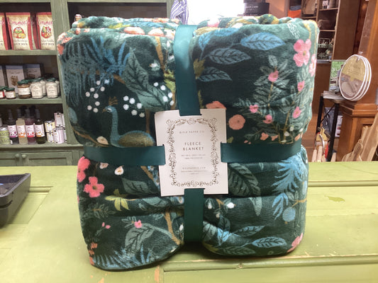 Peacock Fleece Blanket