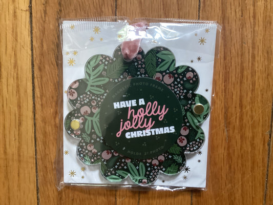 Jolly Sprig Magnetic Photo Ornament