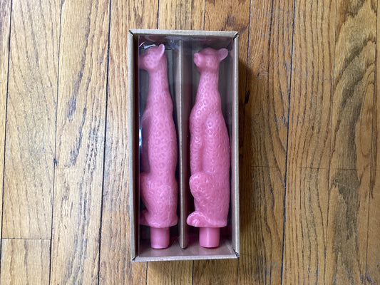 Unscented Leopard Tapered Candles
