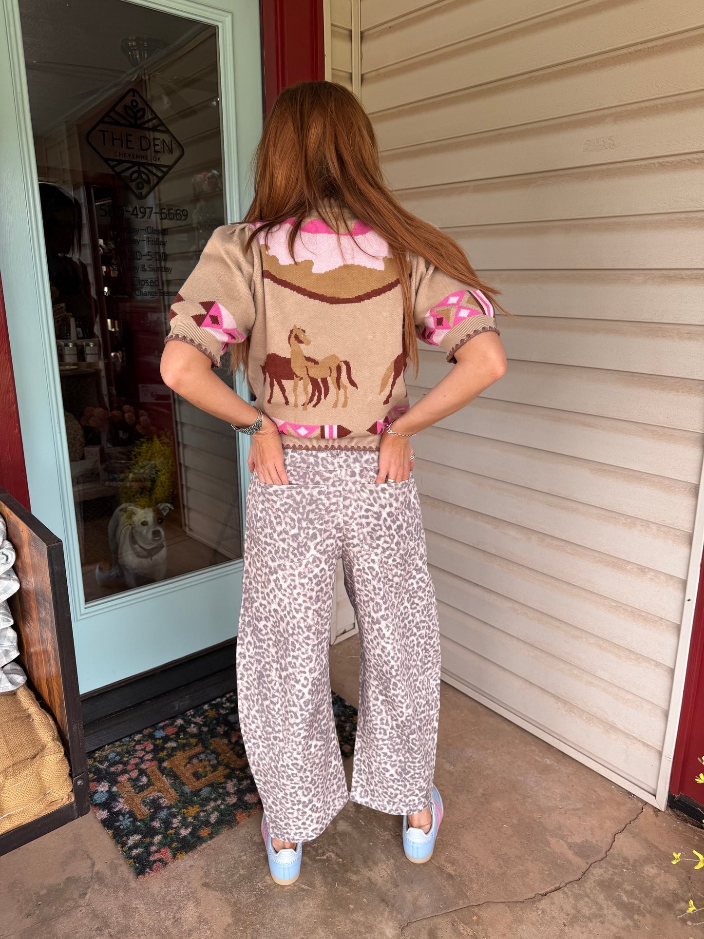 Short Sleeve Knit Top