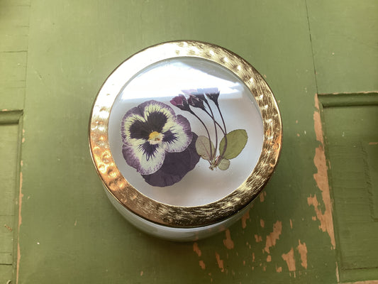 Pressed Floral Candle Blushing Rosewood