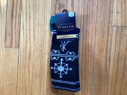 Pendleton Crew Sock Black