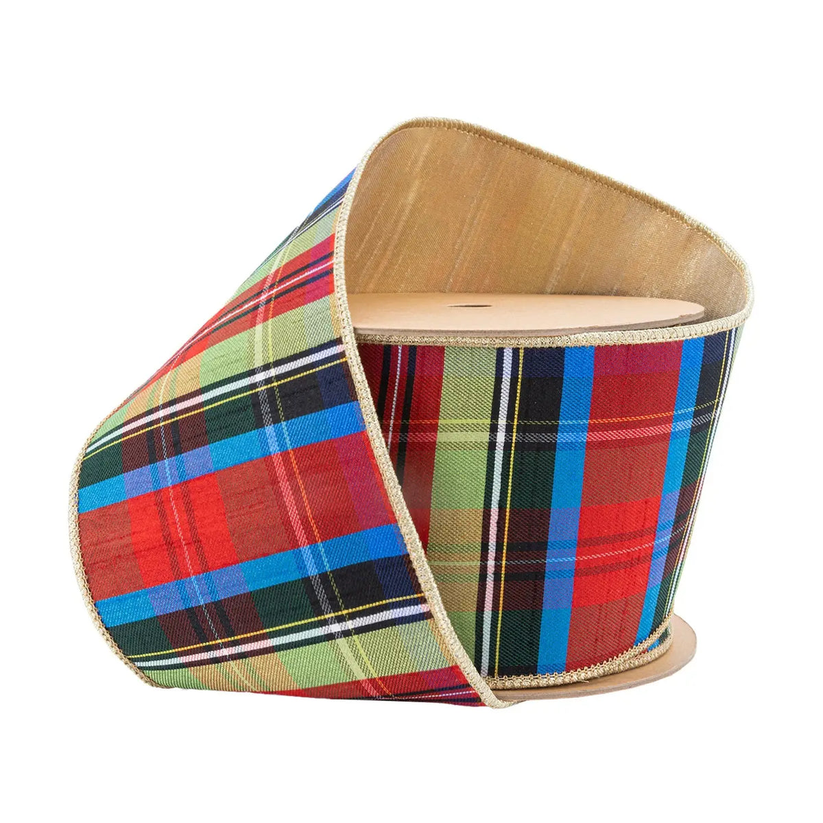 4” Plaid Wired Ribbon