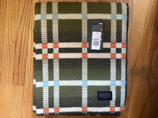 Pendleton Four Square Throw Slide Mountain Olive