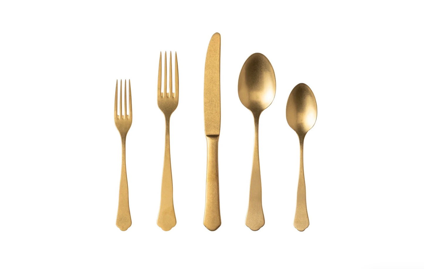 Prado Gold silverware 5 piece Place Setting