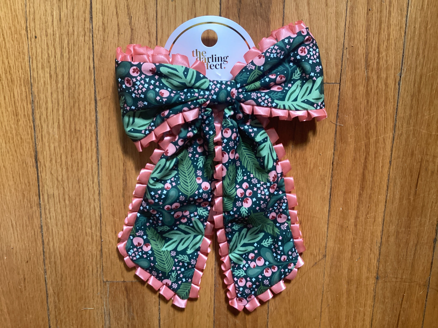 Fancy Frills Hair Bow Jolly Sprig