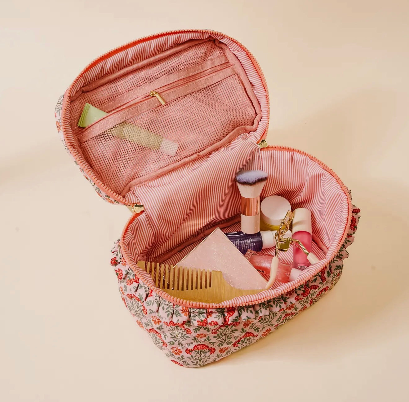 Glam & Go Quilted Cosmetic Bag