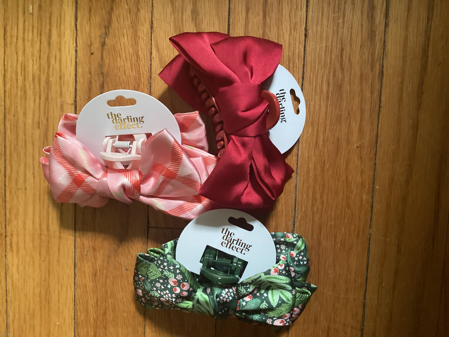 Mini Satin Bow Claw Clip