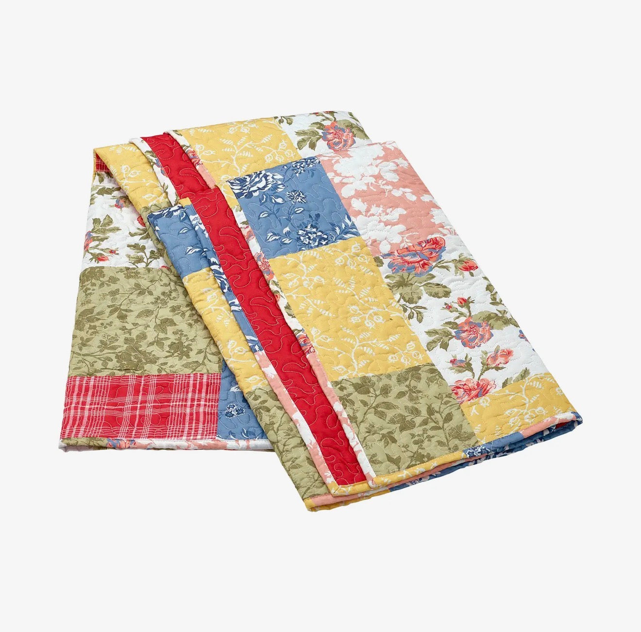 Farmhouse Floral Throw