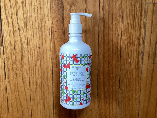 Beekman Pistachio Dark Cherry Hand & Body Wash 12.5 oz