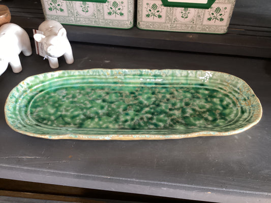 Stoneware Platter 12”x5”