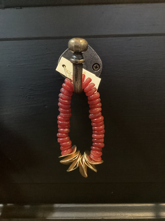 Seascape Red Gold Discs