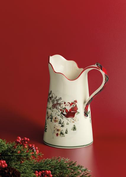 Santa Scene Pitcher
