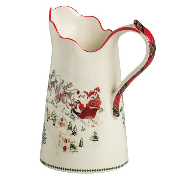 Santa Scene Pitcher
