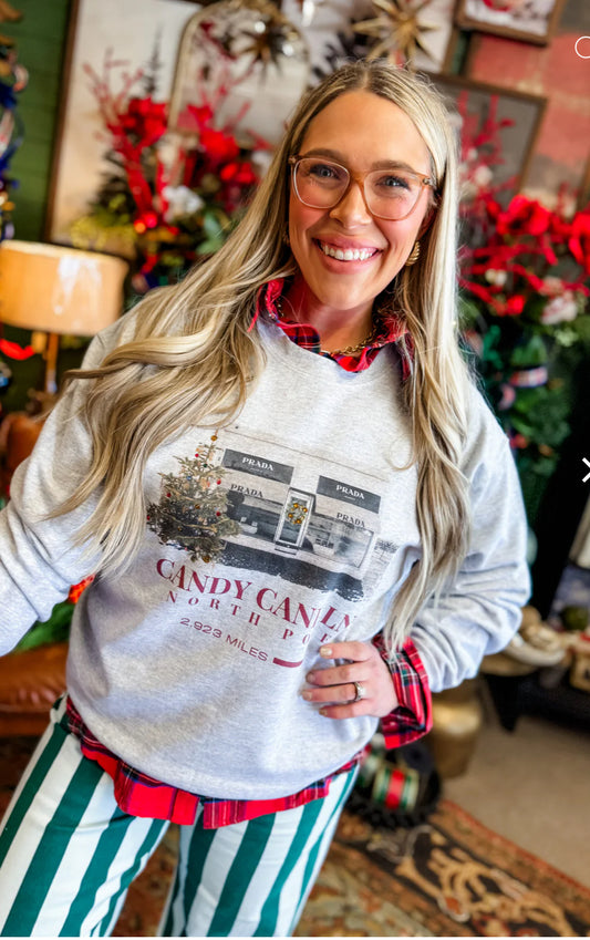 Candy Cane Marfa Sweatshirt