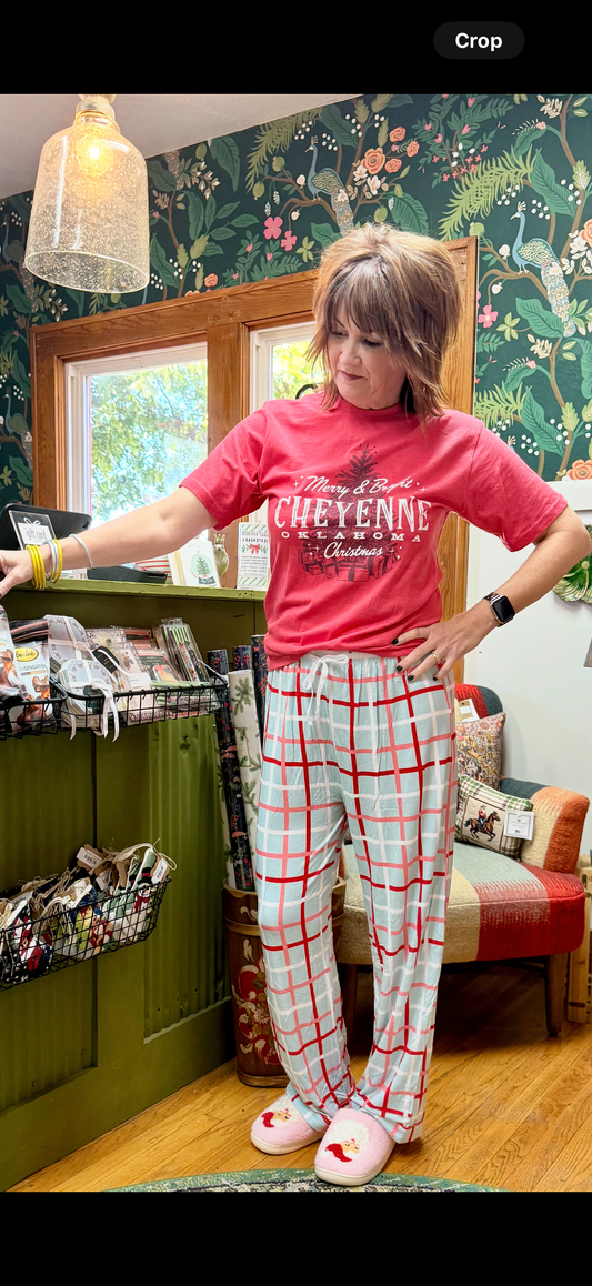 Blue Stripe Pajama Pants