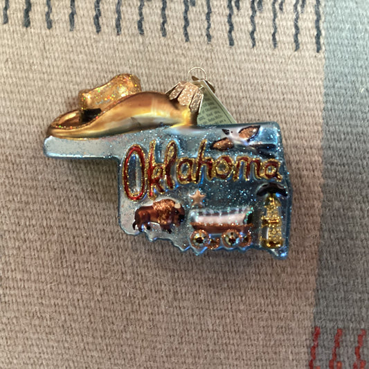 Old World Christmas State Of Oklahoma ornament