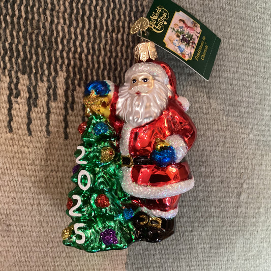 Old World Christmas 2025 Santa with Tree