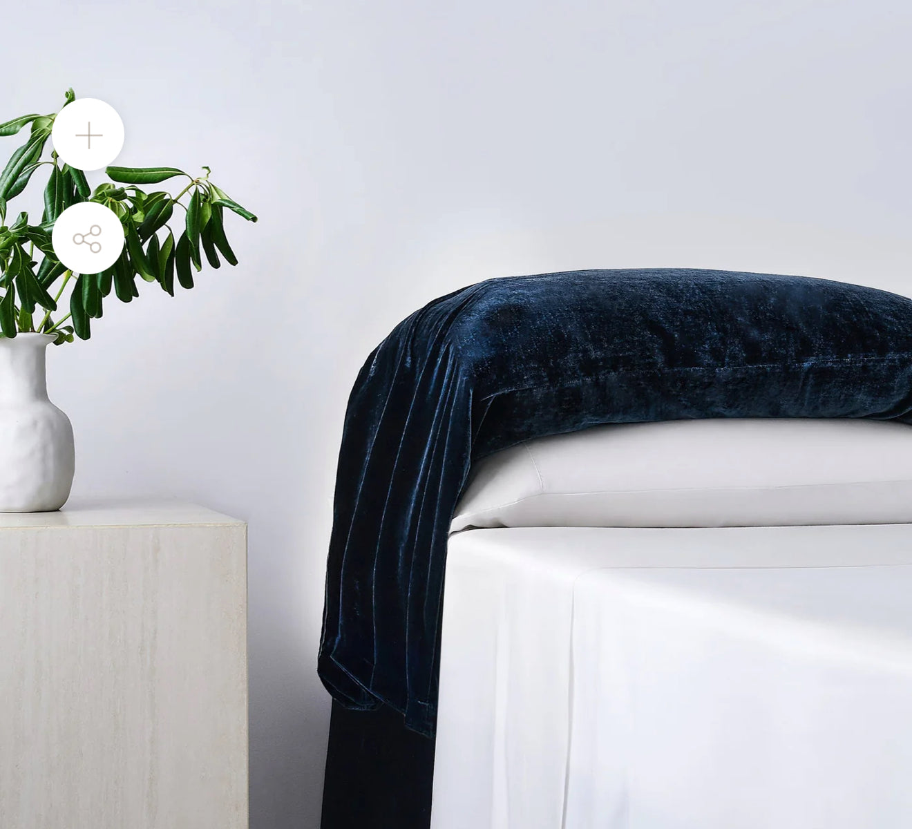 Stella Faux Silk Velvet Waterfall Pillowcase Set