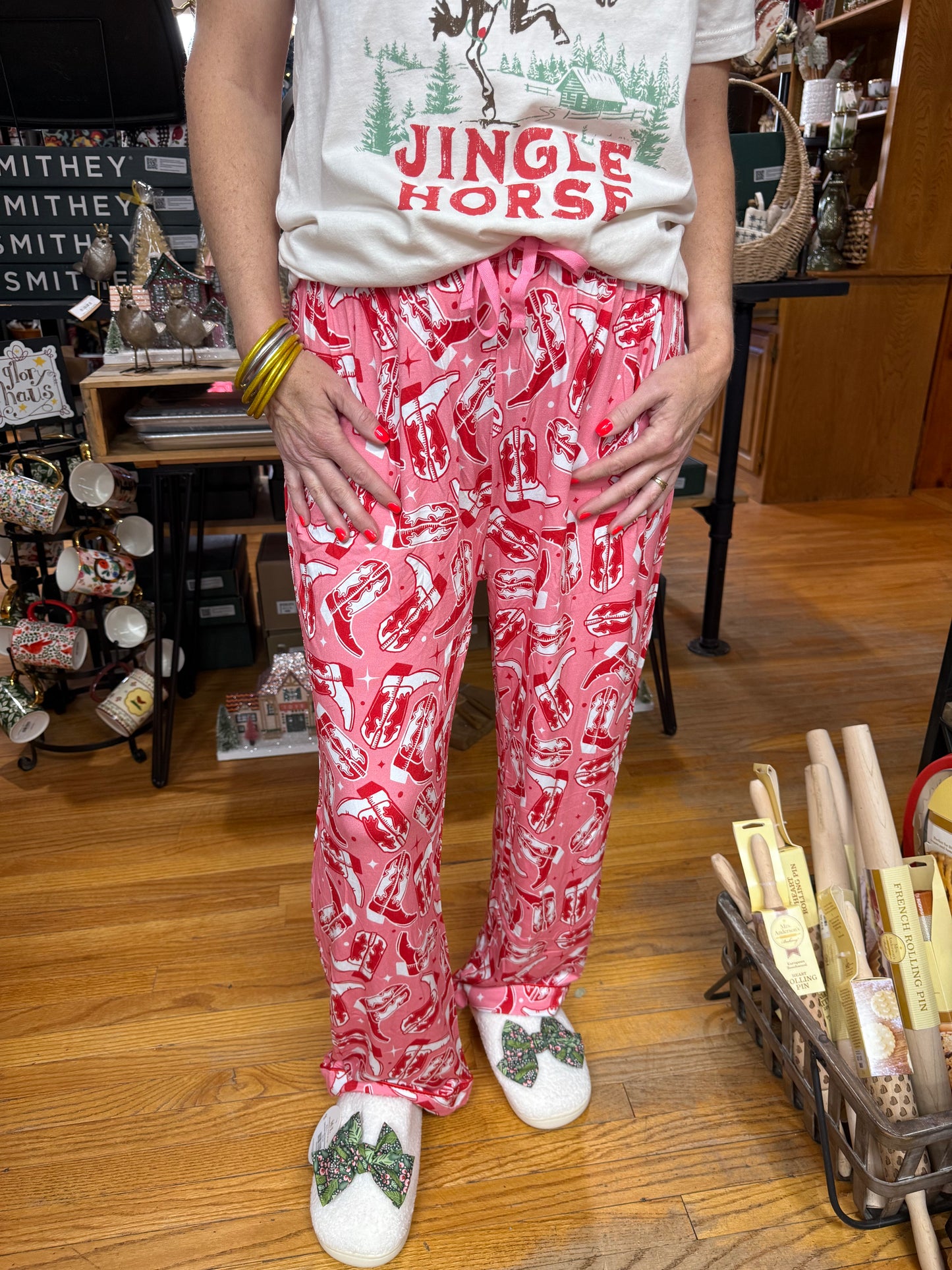 Cowgirl Boot Pajama Pants