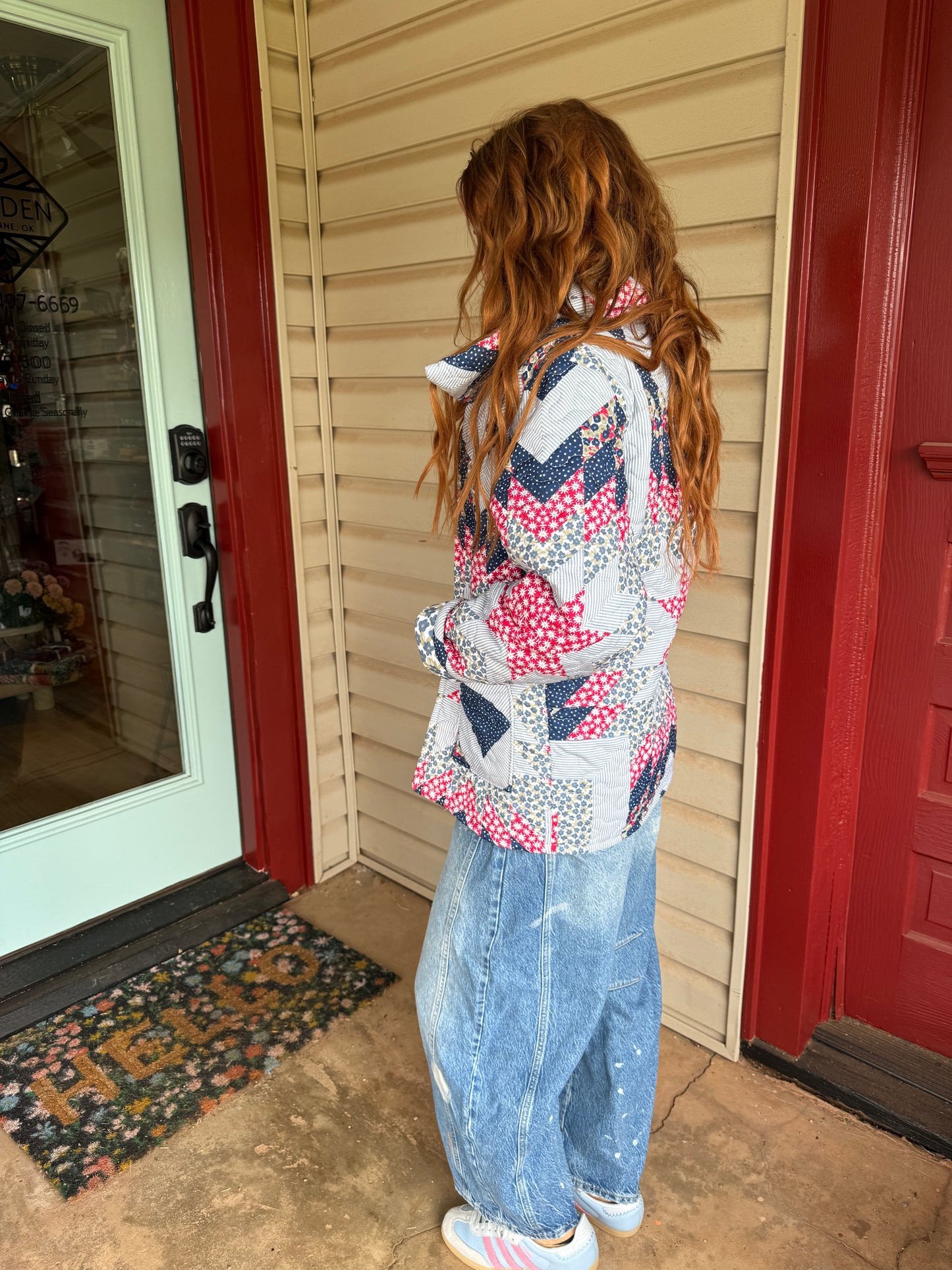 Adeline Patchwork Americana Quilted Jacket